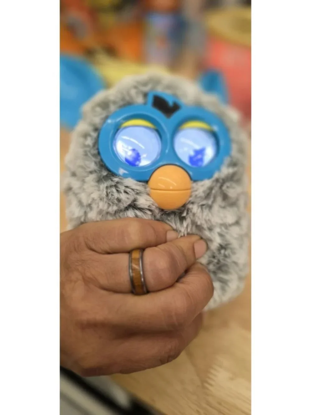 2012 Hasbro Furby Boom Grey & Teal Blue Interactive Toy TESTED & WORKING - Picture 6 of 7